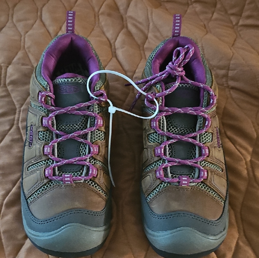 SOLD: Keen Women's Hiking Shoes - Brown and Purple
